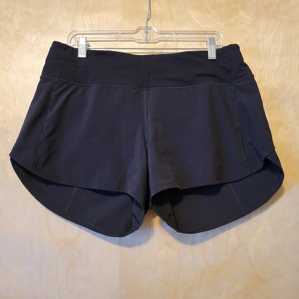 Lululemon Speed Up Shorts *4 inch black size 10